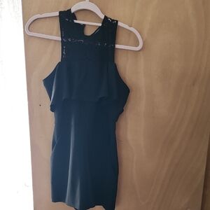 Elegant Black Sleeveless Women's Top